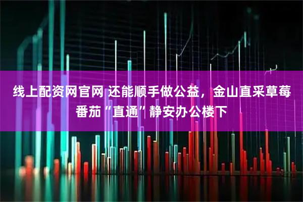 线上配资网官网 还能顺手做公益，金山直采草莓番茄“直通”静安办公楼下